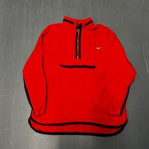 Vintage 90s Nike red windbreaker jacket with packable hood size M
